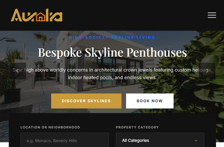 Aurelia Luxury Realstate Template